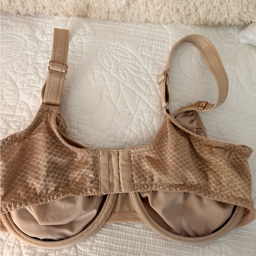 Chantelle 38D minimizer bra Beige Check - Picture 2 of 3